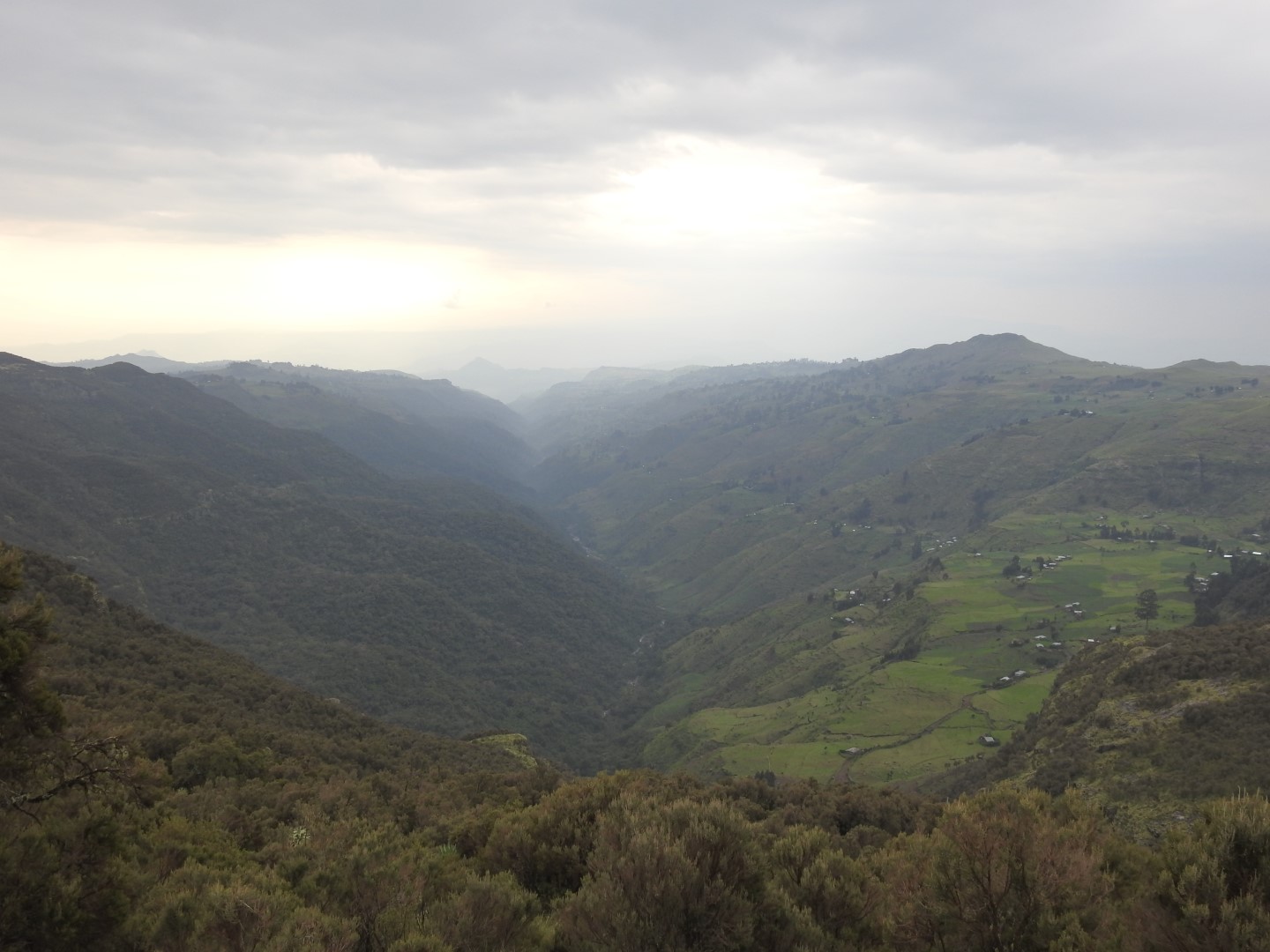 Ethiopian Highland: Landscape comparison during rainy season
