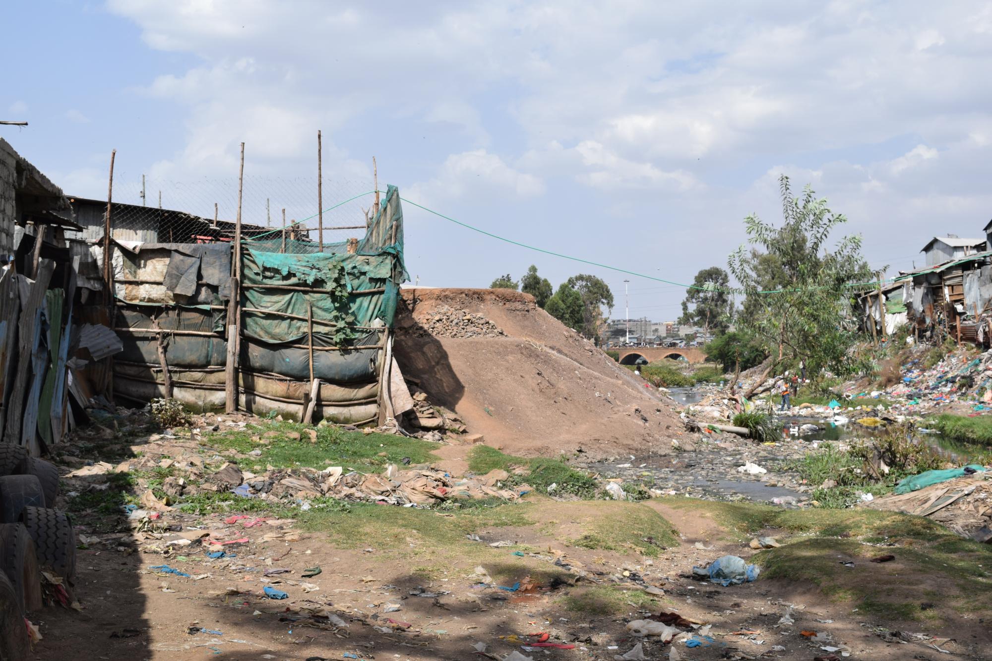 Slum region in Nairobi.