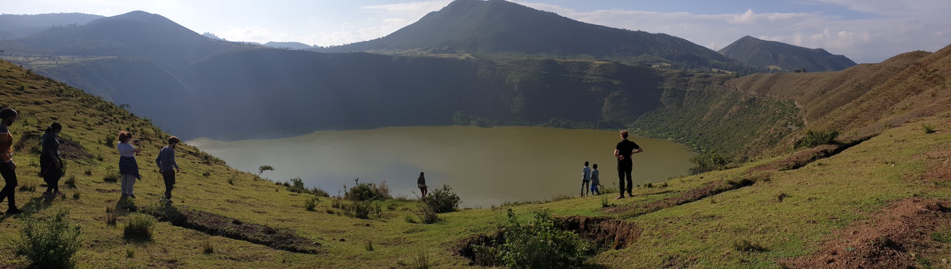 Crater lake in Ethiopia
