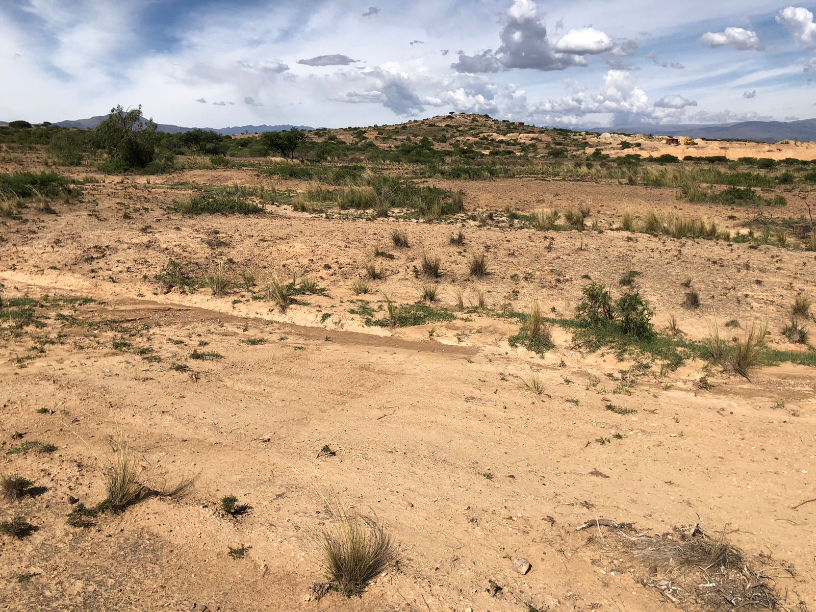 Dry landscape in the highlands close to Cochabamba